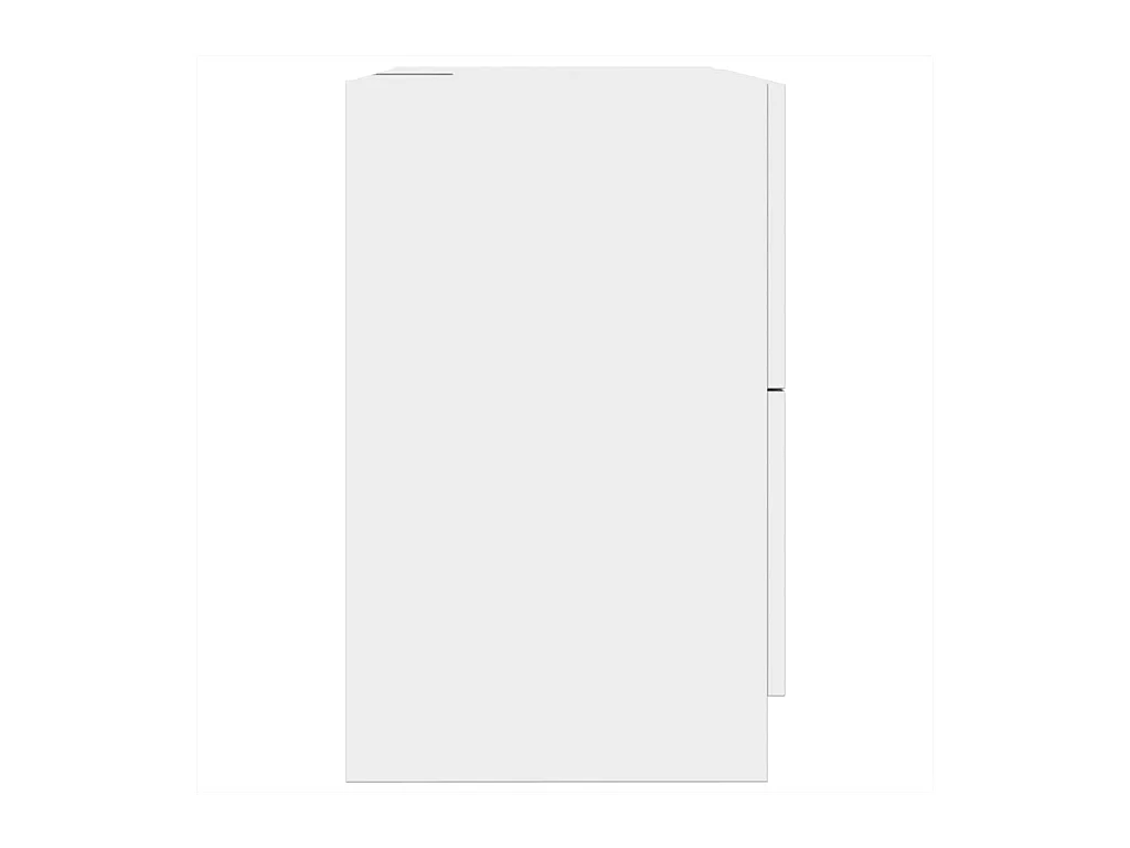 Witte wastafelkast 59x37x59 cm bewerkt hout