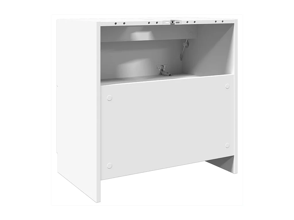 Witte wastafelkast 59x37x59 cm bewerkt hout