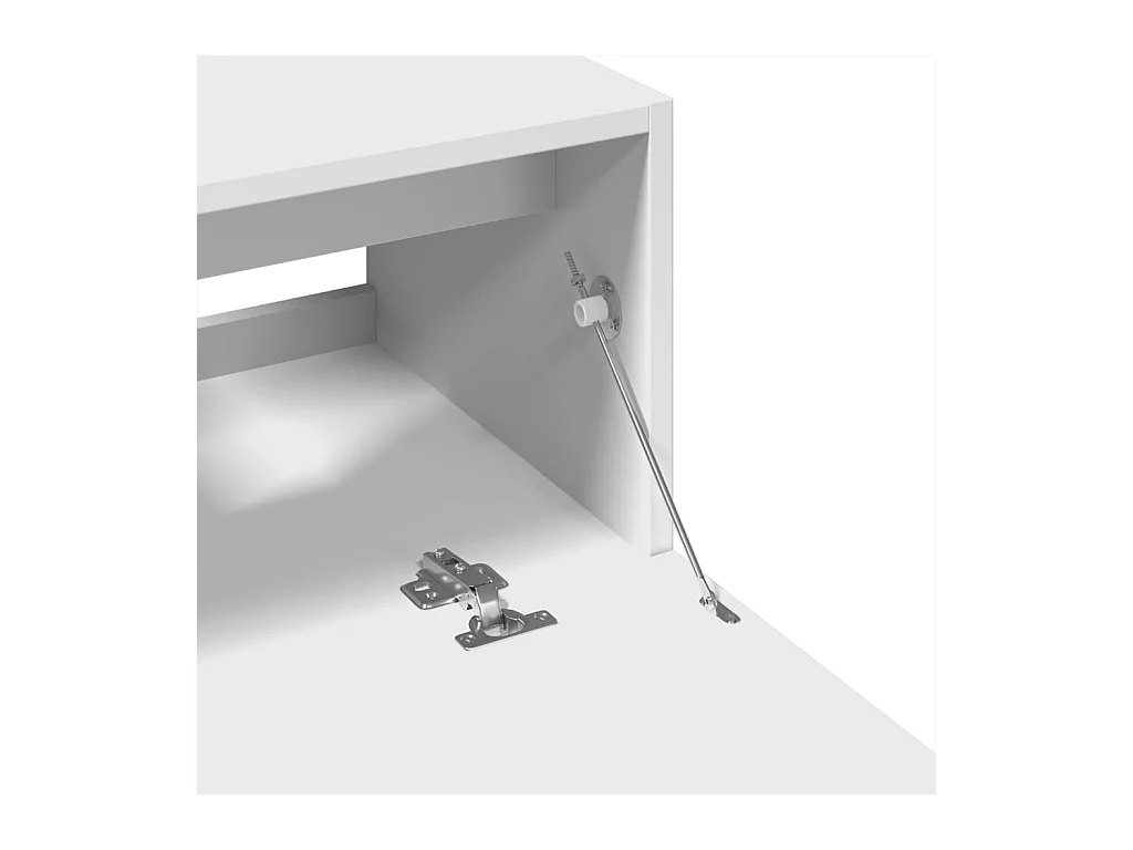 Witte wastafelkast 59x37x59 cm bewerkt hout