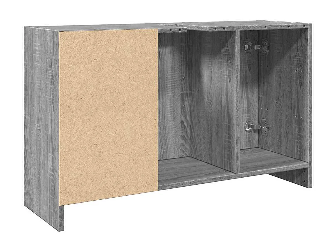 Mueble lavabo Sonoma gris 90x29x55 cm madera de ingeniería