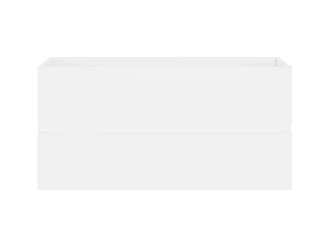 Mueble para lavabo blanco 90x38,5x45 cm Madera de ingeniería