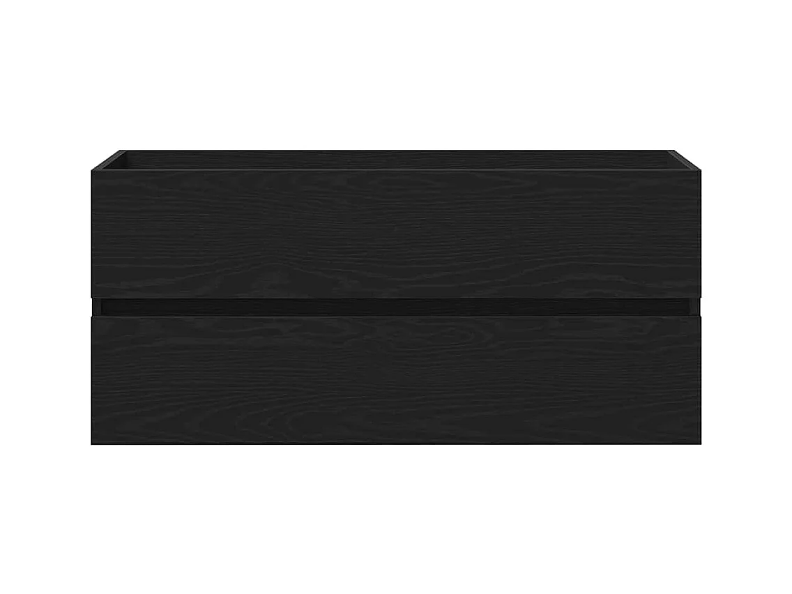 Mobile lavabo in rovere nero 100x38,5x45 cm in legno ingegnerizzato