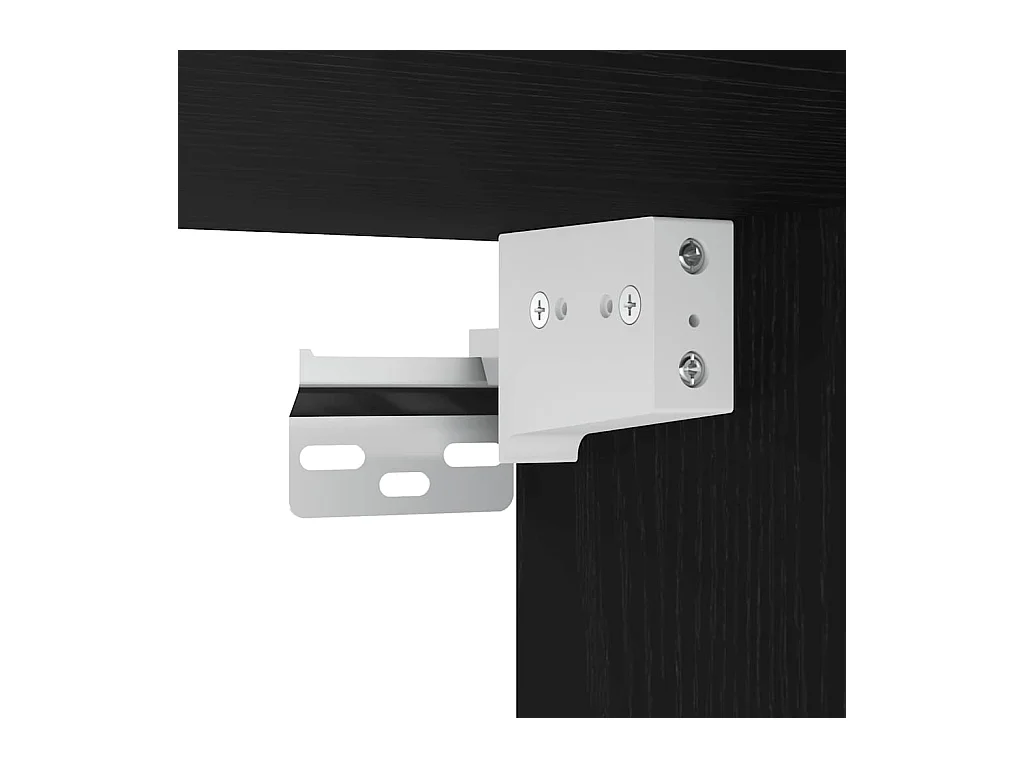 Mobile lavabo in rovere nero 100x38,5x45 cm in legno ingegnerizzato