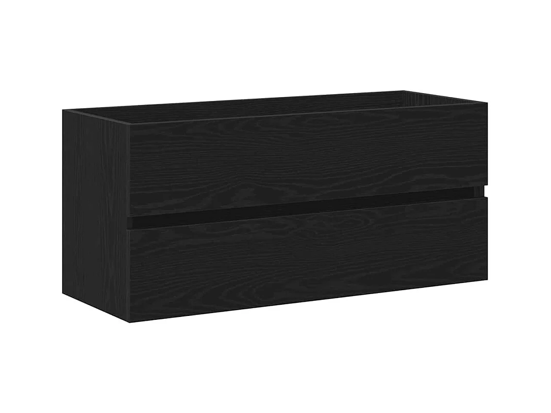 Armoire d'évier chêne noir 100x38,5x45 cm bois d'ingénierie