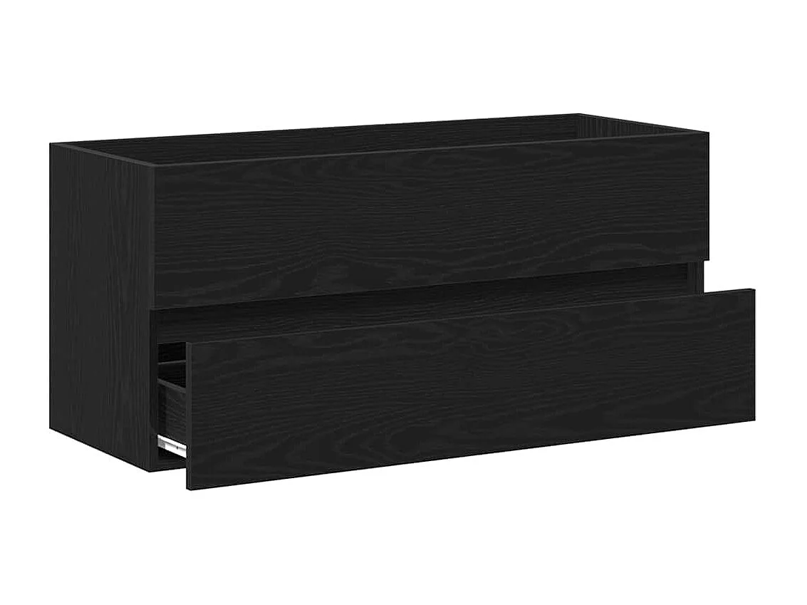 Armoire d'évier chêne noir 100x38,5x45 cm bois d'ingénierie