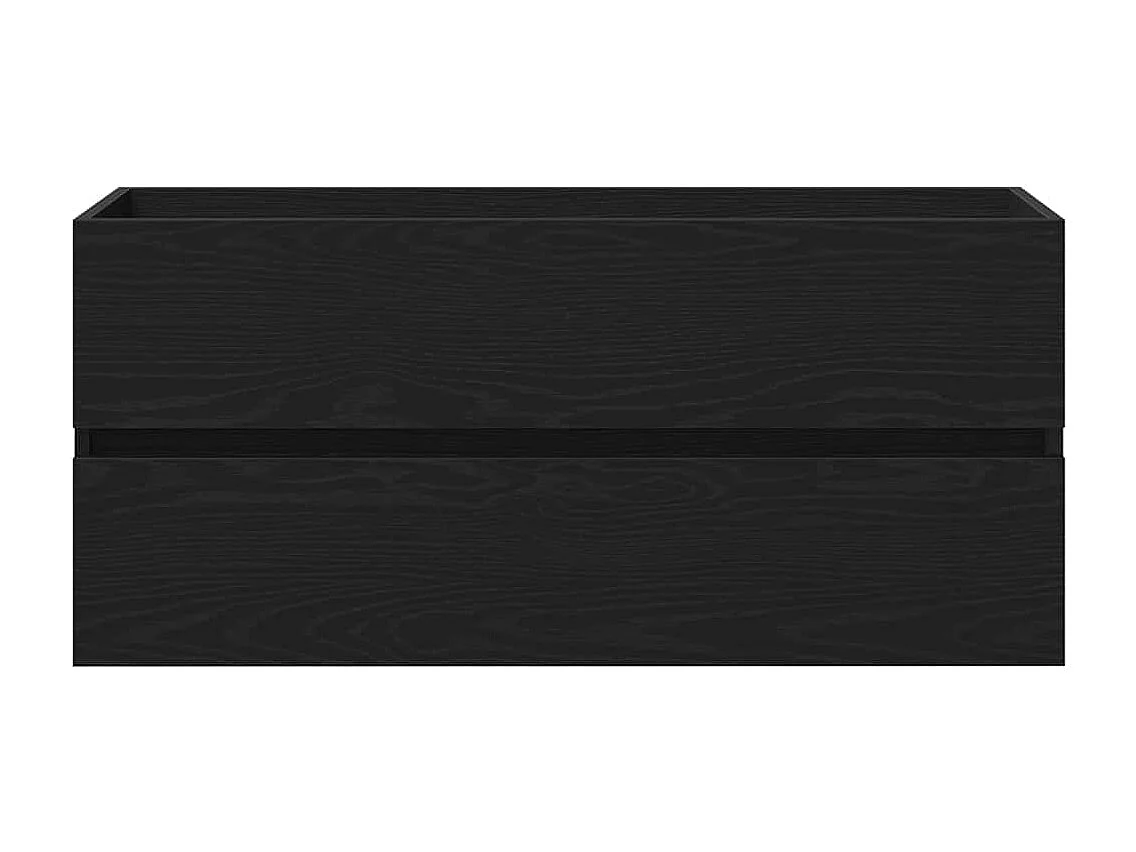 Armoire d'évier chêne noir 100x38,5x45 cm bois d'ingénierie