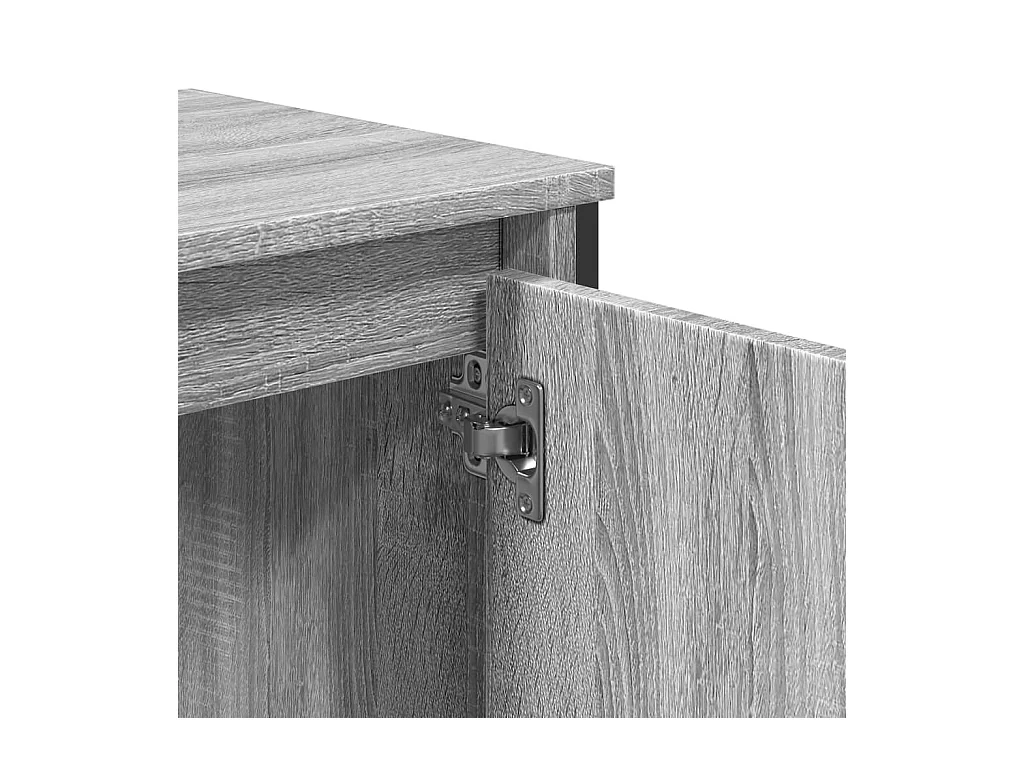 Badkamer wastafelkast Sonoma grijs 60x35x60 cm