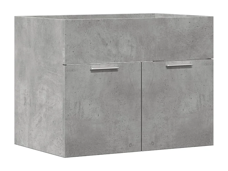 Mueble para lavabo de hormigón gris 60x38,5x46 cm aglomerado