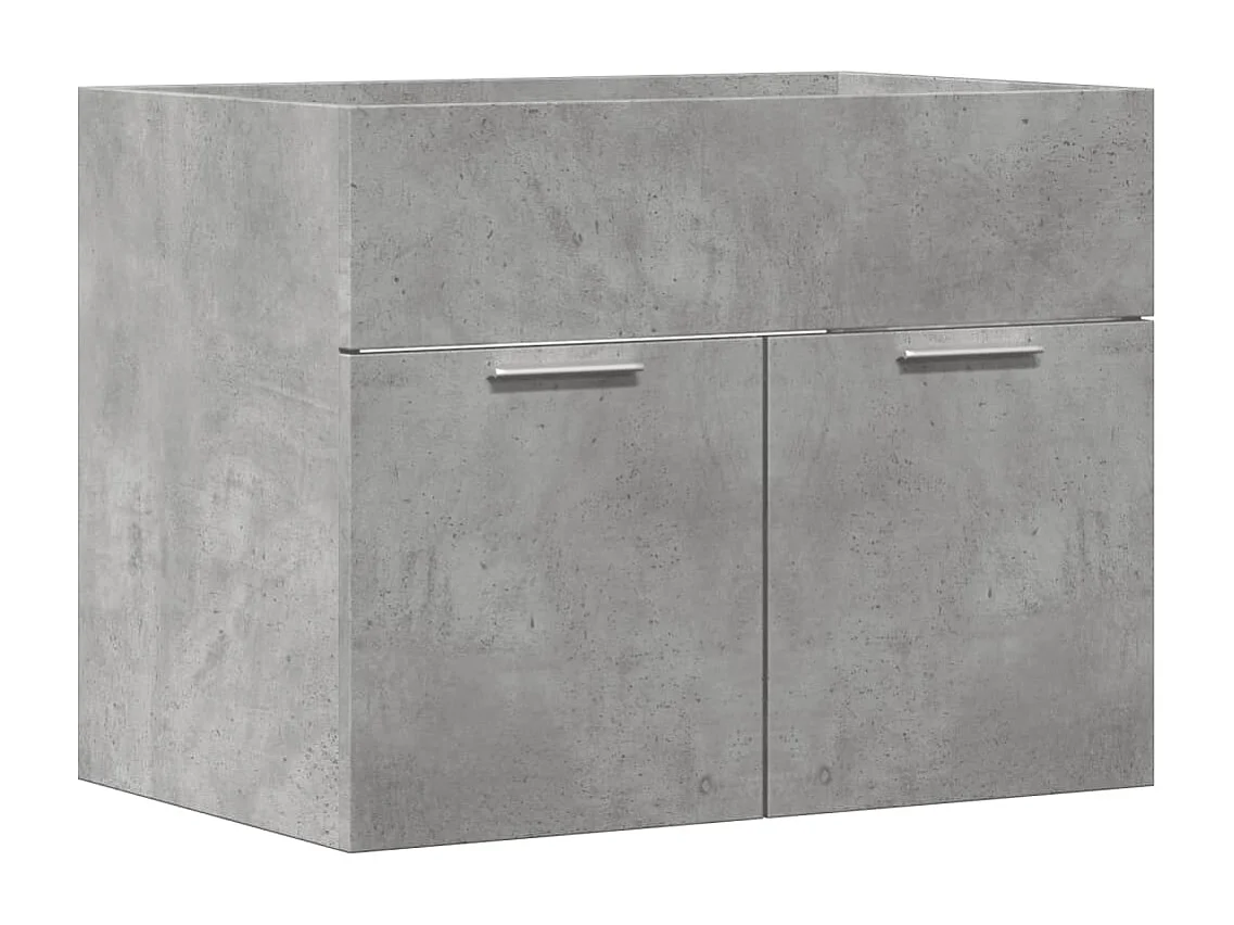 Mueble para lavabo de hormigón gris 60x38,5x46 cm aglomerado