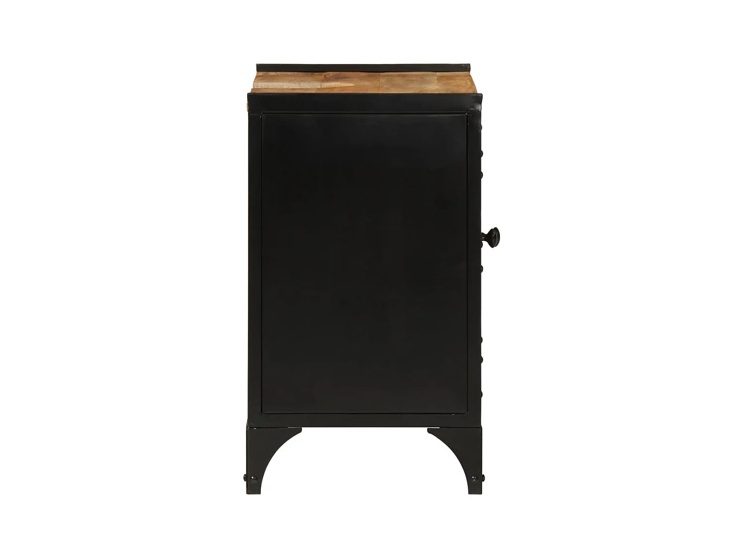 Badkamer wastafelkast van ijzer en mangohout