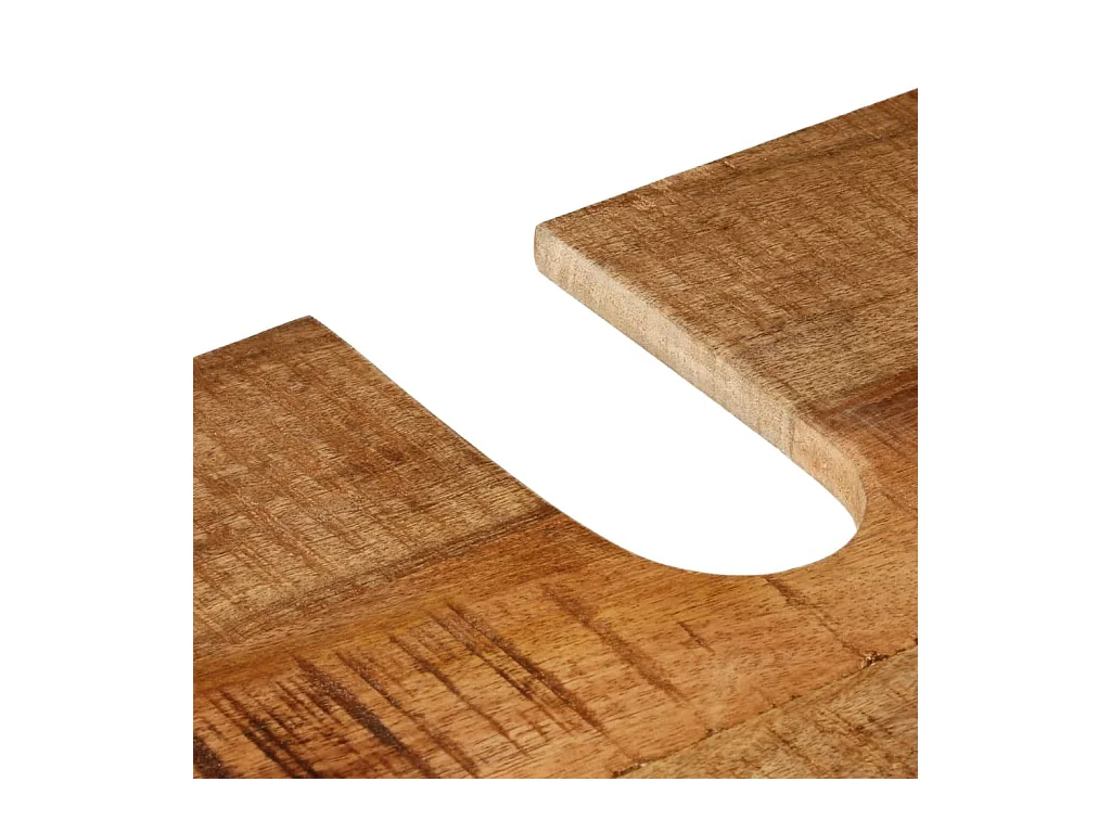 Badkamer wastafelkast van ijzer en mangohout