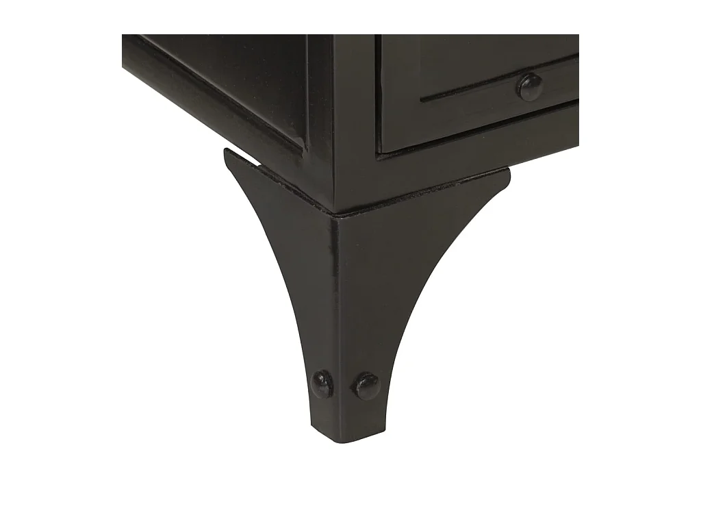 Badkamer wastafelkast van ijzer en mangohout