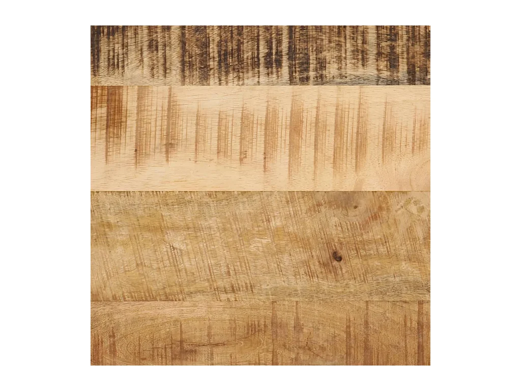 Badkamer wastafelkast van ijzer en mangohout