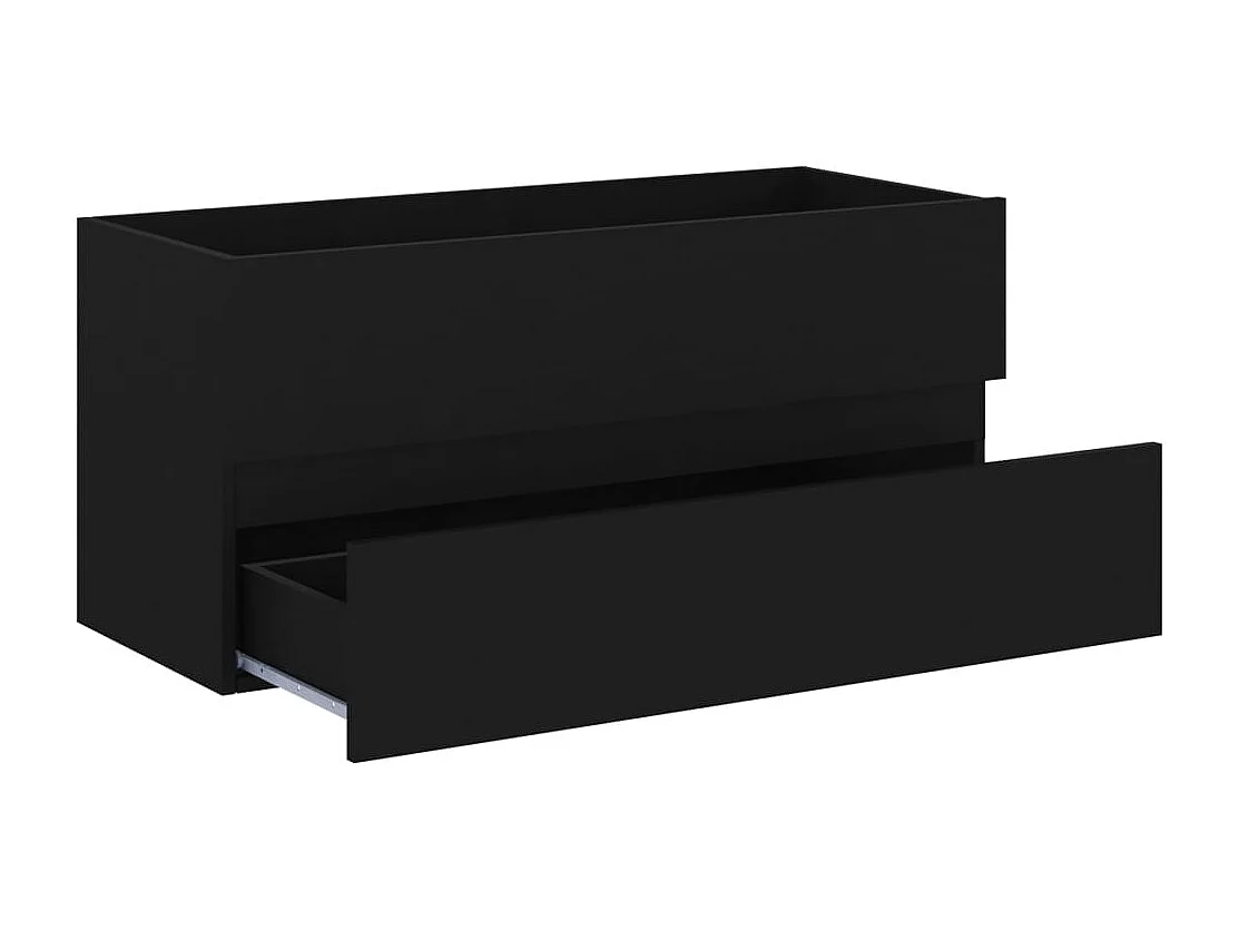 Mobile lavabo nero 100x38,5x45 cm in legno ingegnerizzato