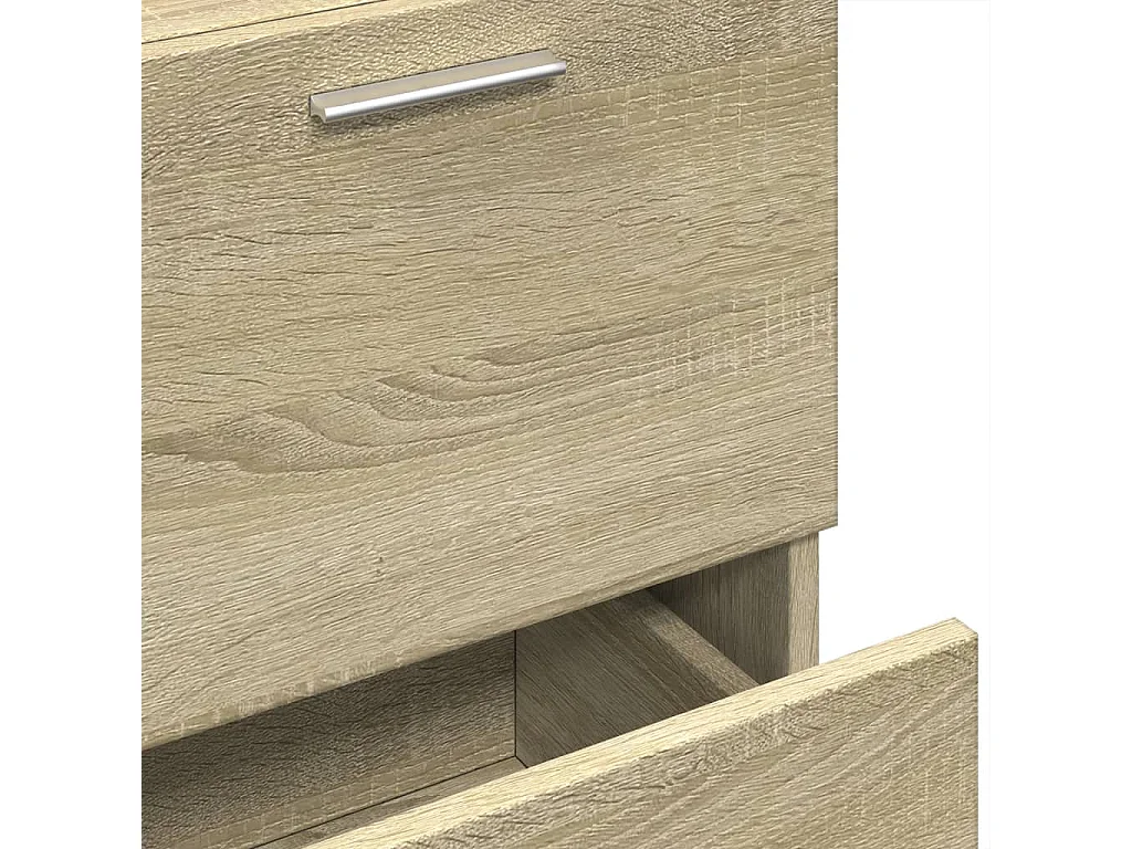 Sonoma eiken spoelbakkast 40x37x59 cm bewerkt hout