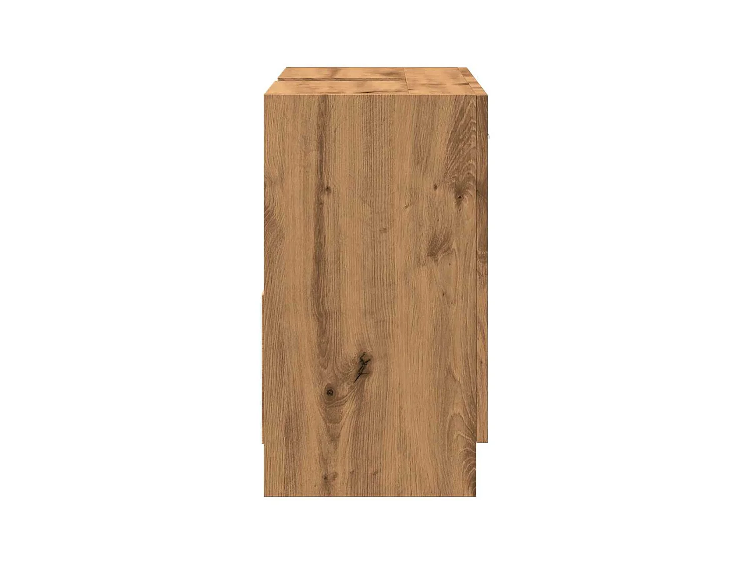 Mueble lavabo de roble artesanal 63x30x54 cm madera de ingeniería