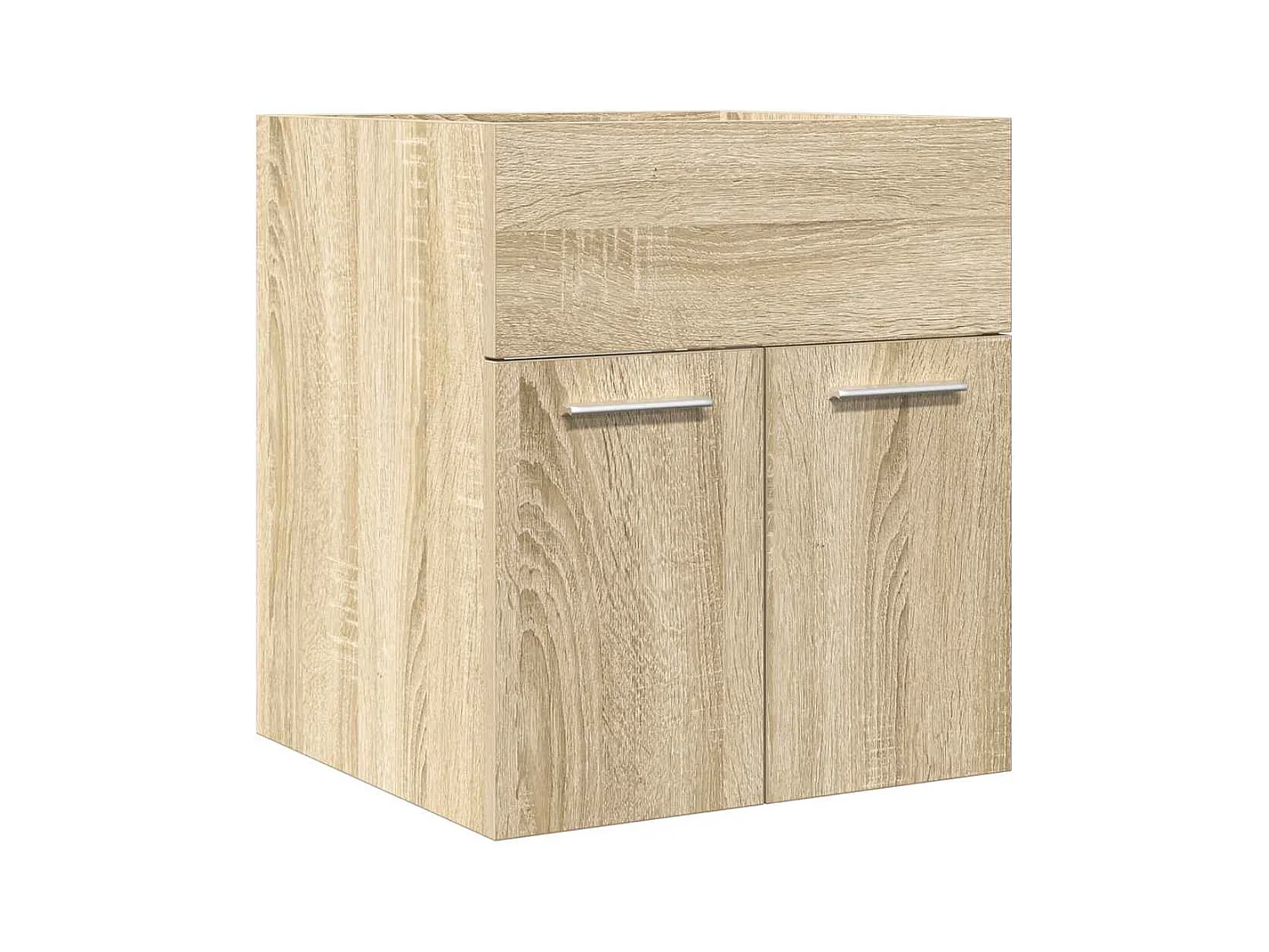 Armoire lavabo de salle de bain chêne sonoma 41x38,5x46 cm