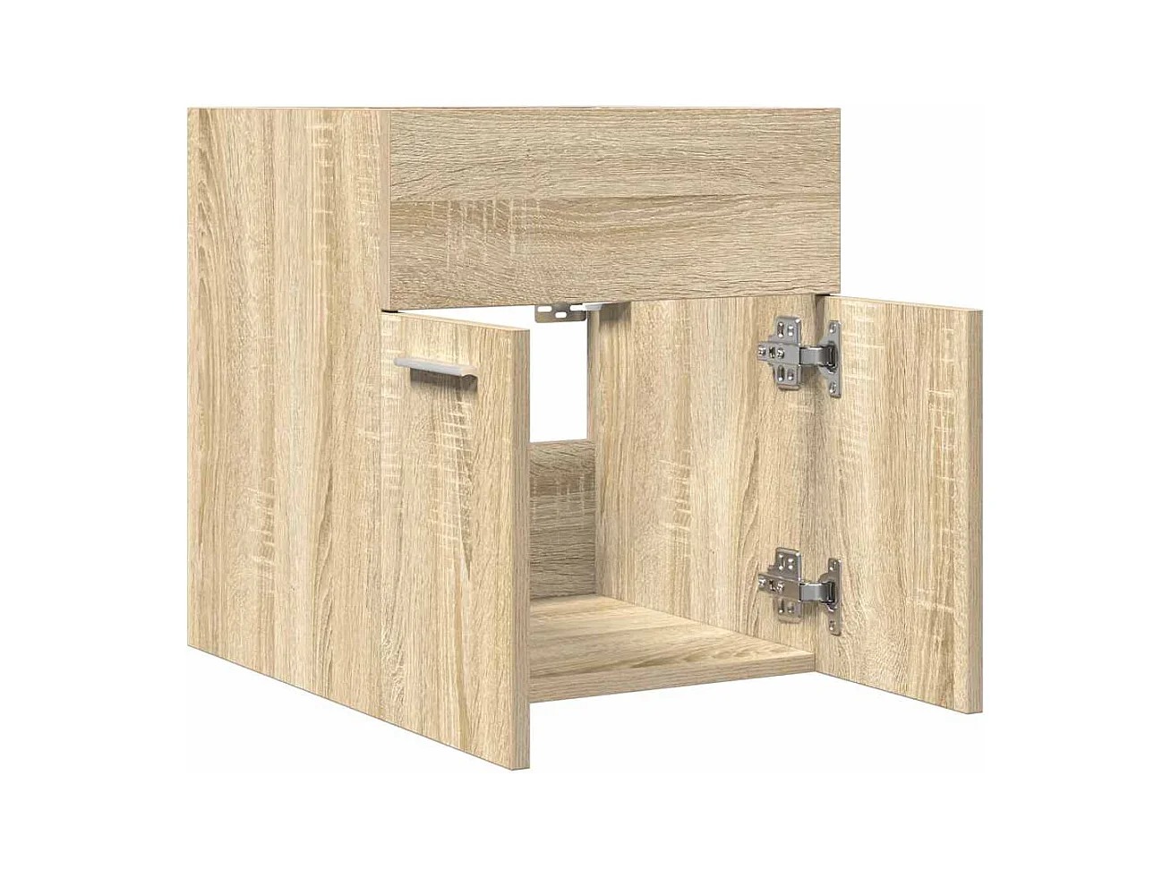 Armoire lavabo de salle de bain chêne sonoma 41x38,5x46 cm