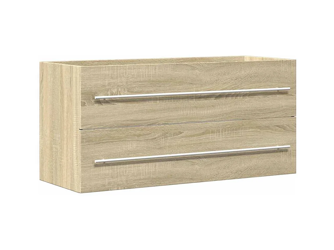 Armoire d'évier Chêne sonoma 100x38,5x48 cm Aggloméré