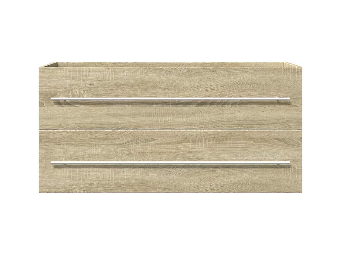 Armoire d'évier Chêne sonoma 100x38,5x48 cm Aggloméré