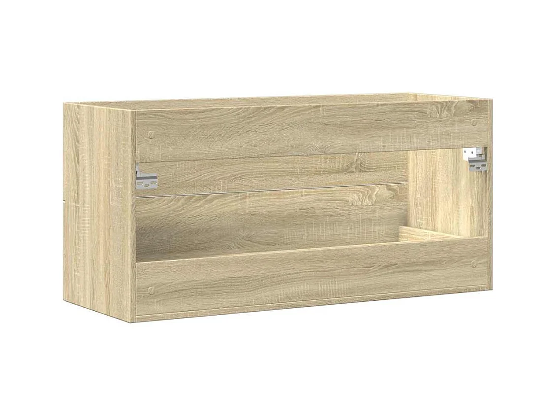 Armoire d'évier Chêne sonoma 100x38,5x48 cm Aggloméré