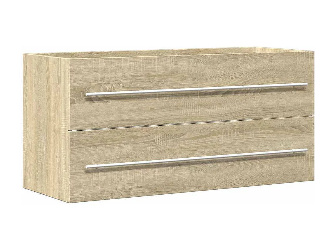 Armoire d'évier Chêne sonoma 100x38,5x48 cm Aggloméré