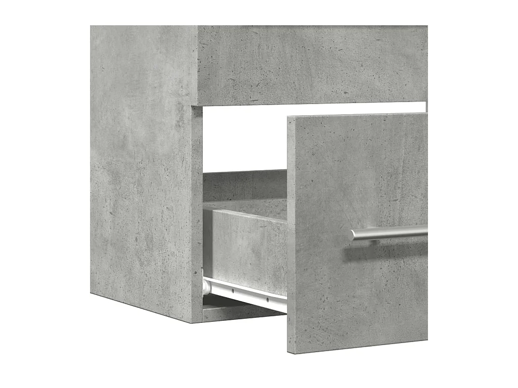 Betongrijze spoelbakkast 60x38,5x48 cm spaanplaat