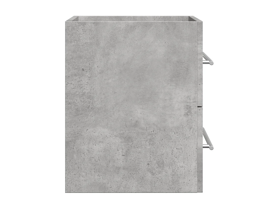 Mobile lavabo grigio cemento 60x38,5x48 cm in truciolare