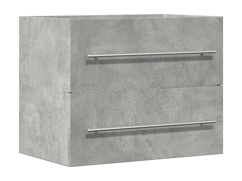 Armoire d'évier Gris béton 60x38,5x48 cm Aggloméré