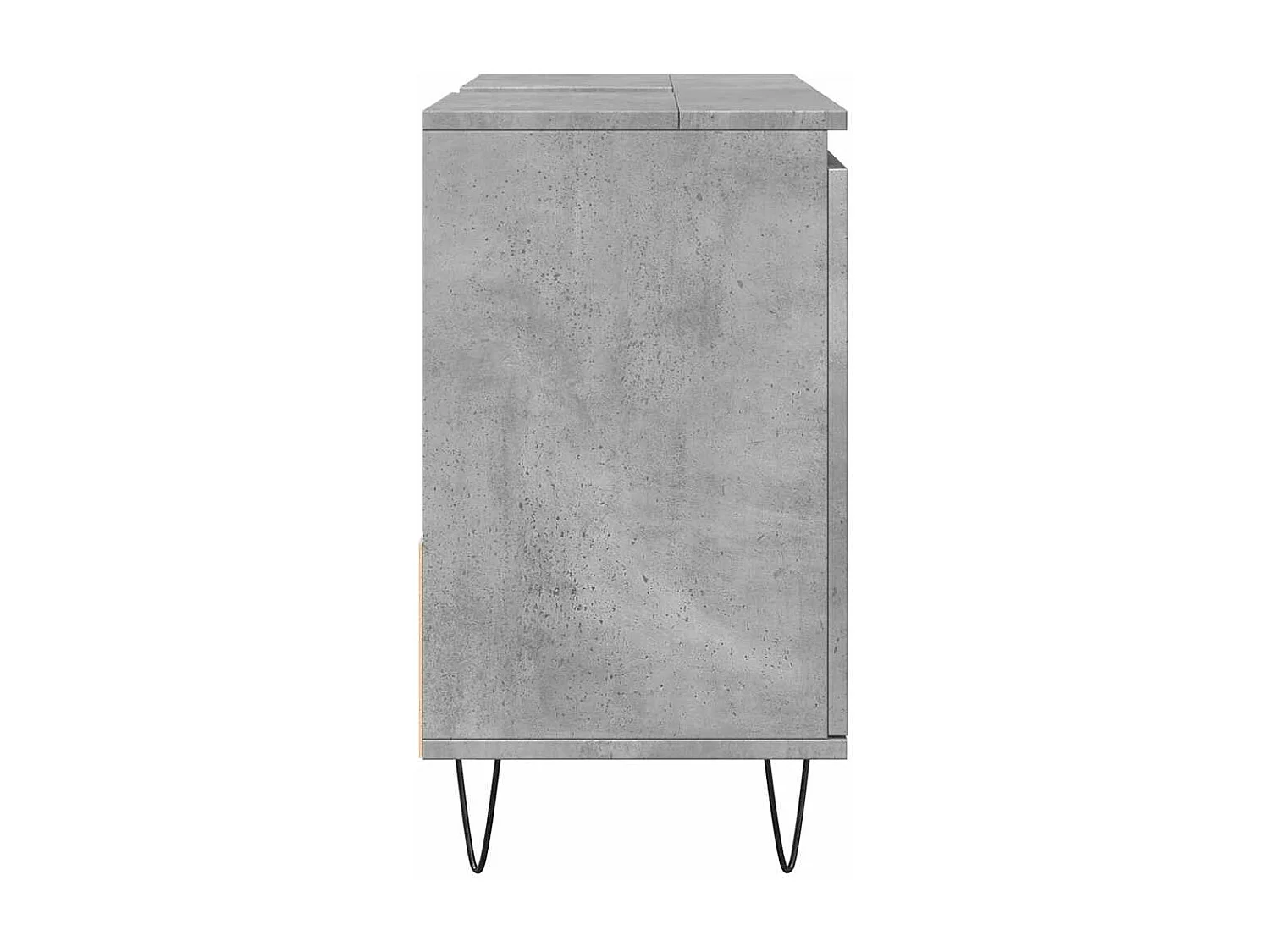 Mobile lavabo da bagno grigio cemento 65x33x60 cm