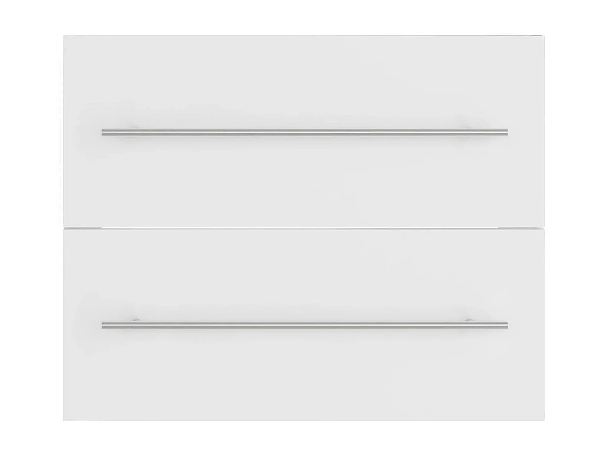 Mueble para lavabo blanco de 60 x 38,5 x 48 cm de madera de ingeniería