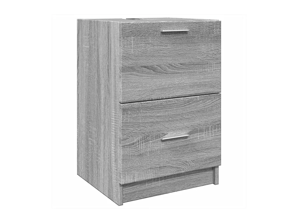 Sonoma grijze spoelbakkast 40x37x59 cm bewerkt hout