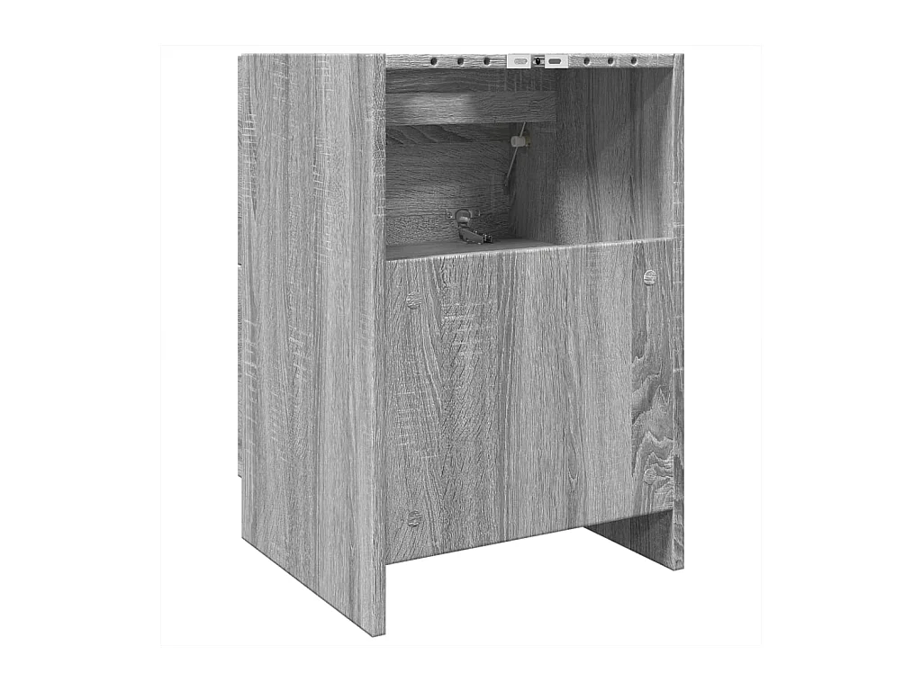 Sonoma grijze spoelbakkast 40x37x59 cm bewerkt hout