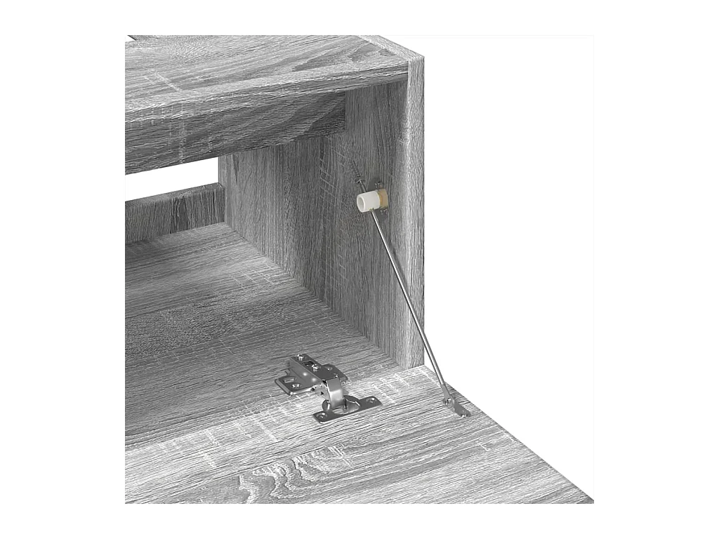 Sonoma grijze spoelbakkast 40x37x59 cm bewerkt hout