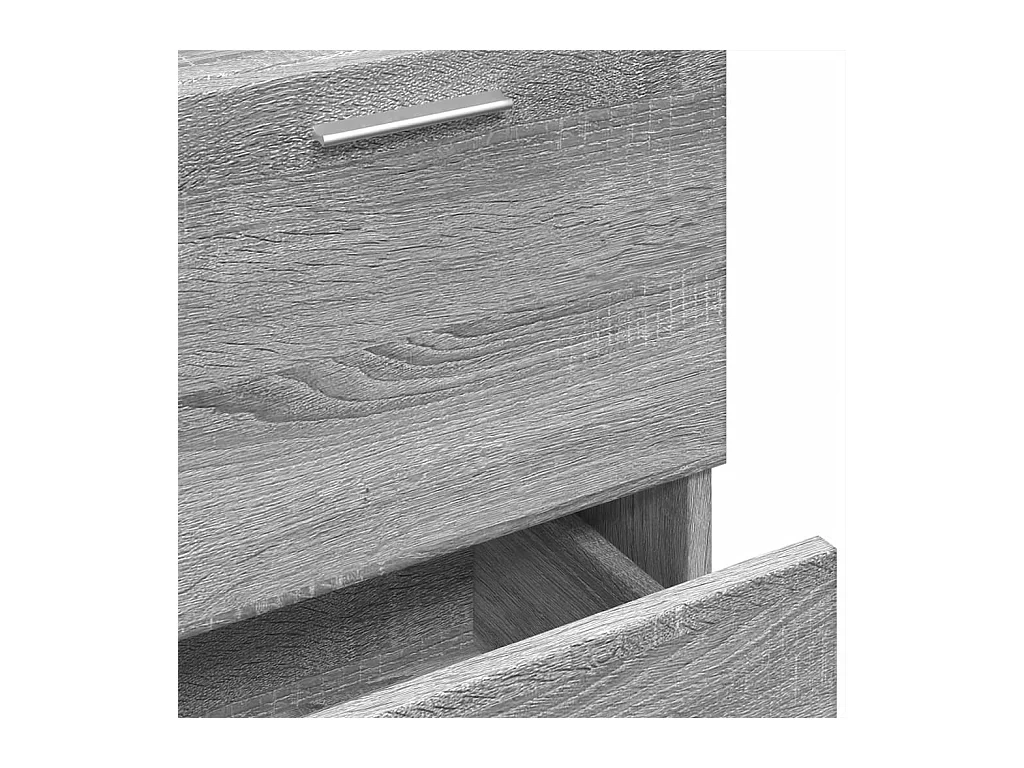 Sonoma grijze spoelbakkast 40x37x59 cm bewerkt hout