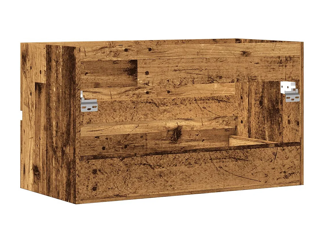 Mueble lavabo madera antigua 90x38,5x45 cm madera de ingeniería