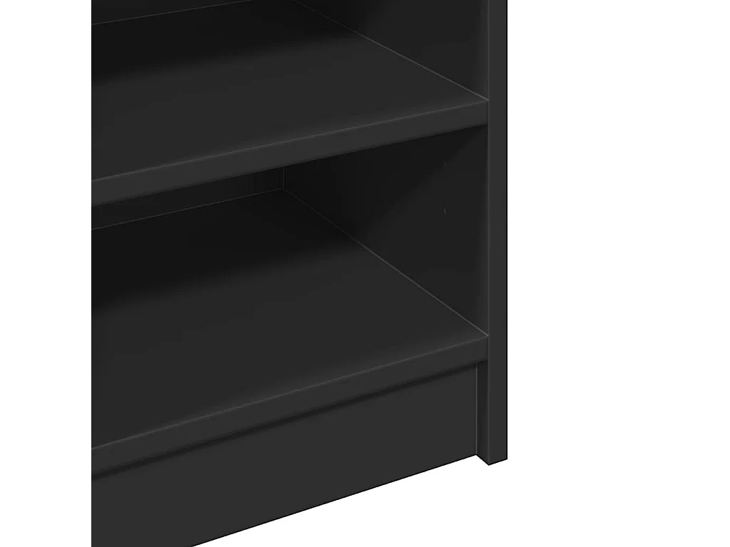 Mobile lavabo nero 90x29x55 cm in legno ingegnerizzato