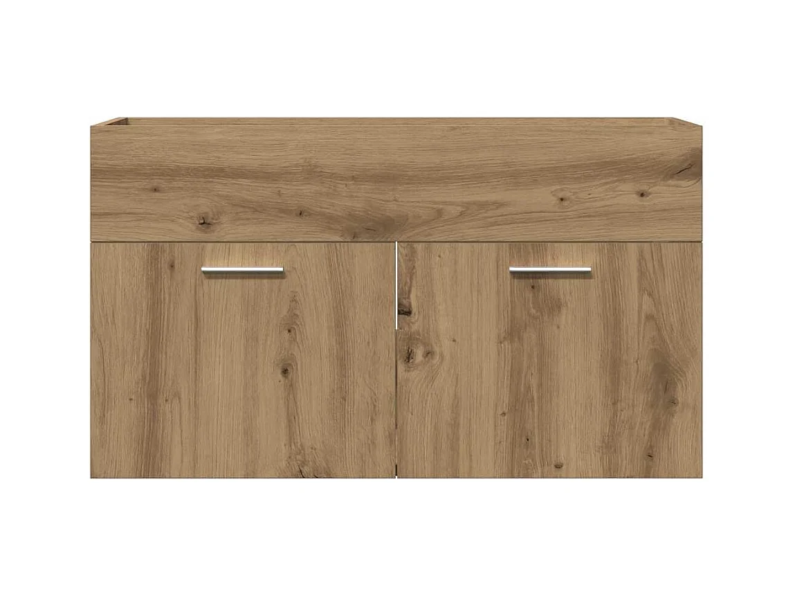 Badkamer wastafelkast handgemaakt eikenhout