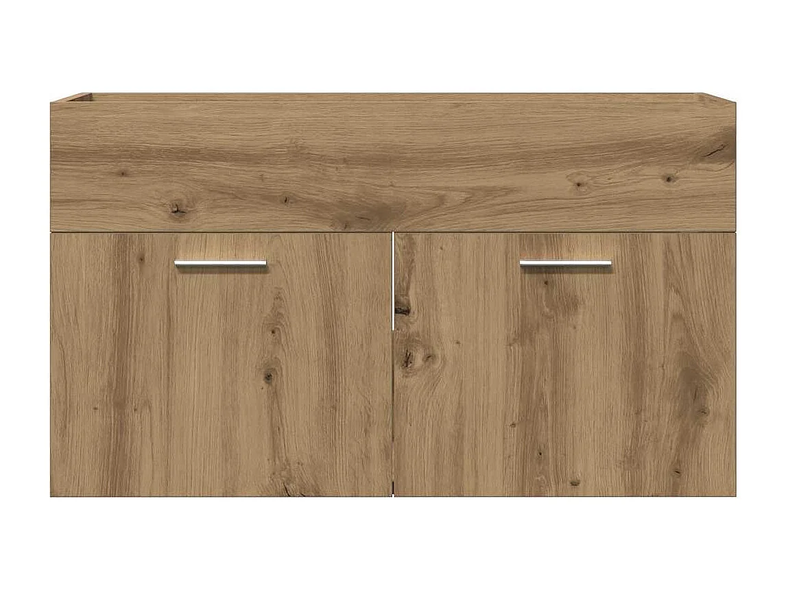 Badkamer wastafelkast handgemaakt eikenhout