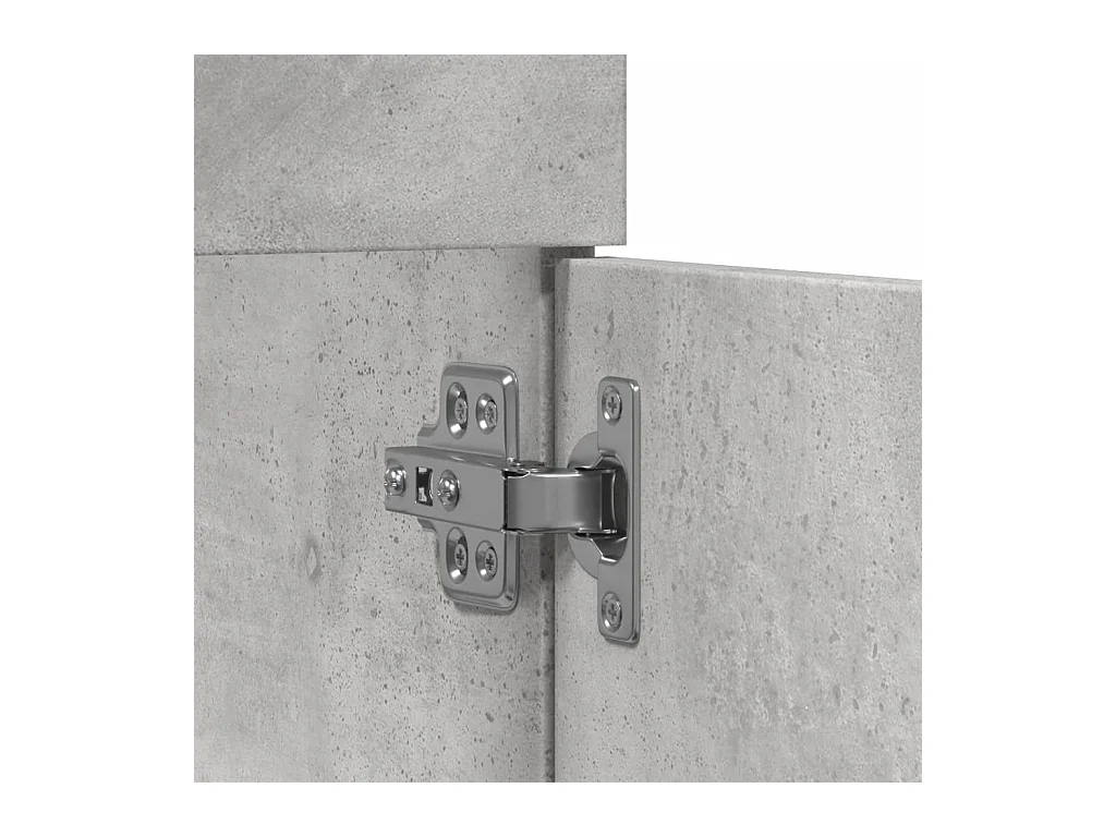 Armoire de lavabo de salle de bain gris béton bois d'ingénierie