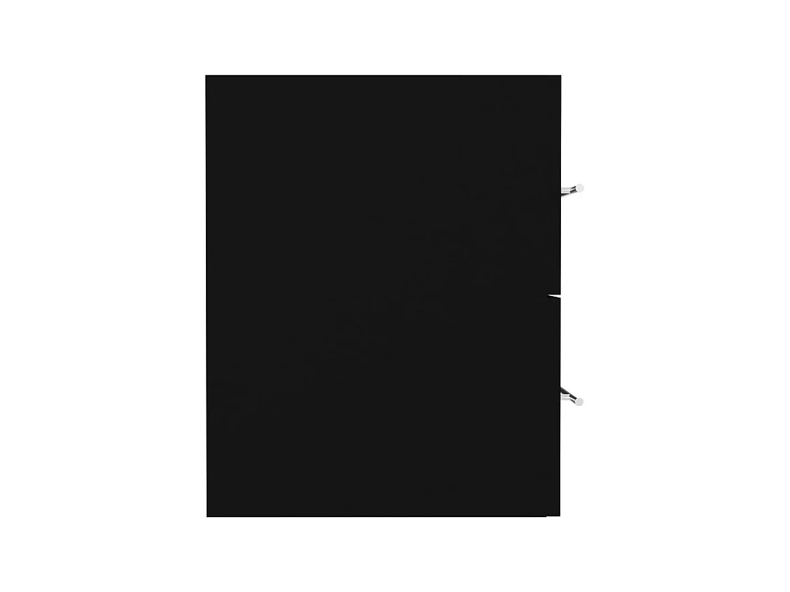 Mueble para lavabo negro de 80 x 38,5 x 48 cm de madera de ingeniería