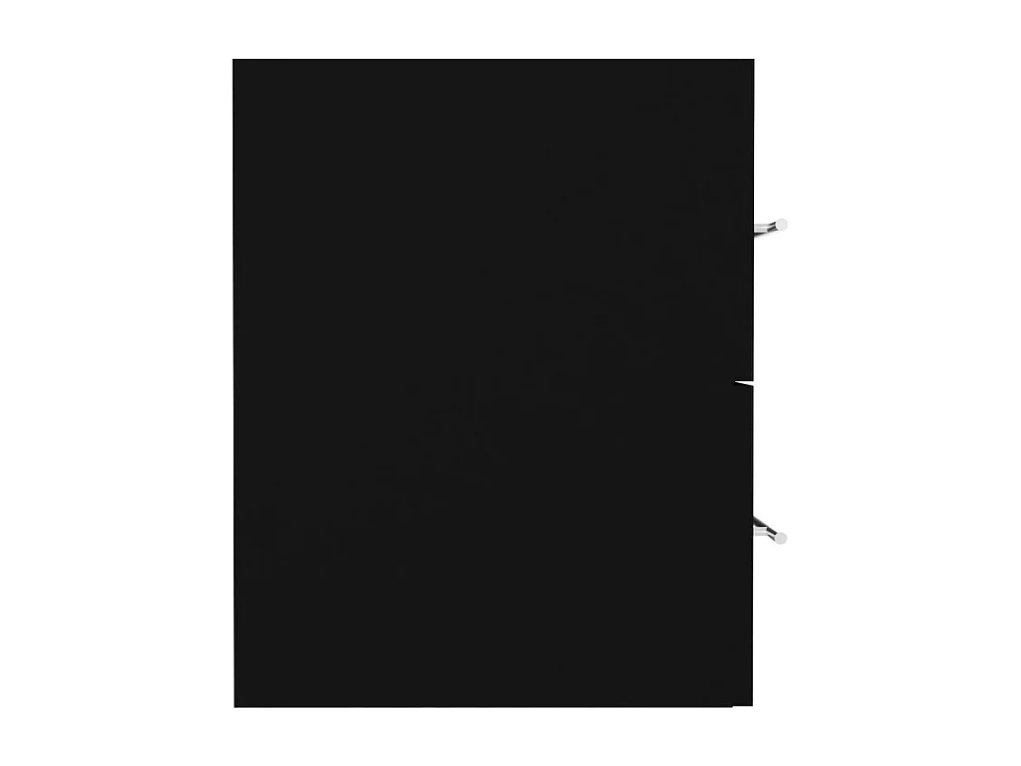 Mobile lavabo nero 80x38,5x48 cm in legno ingegnerizzato