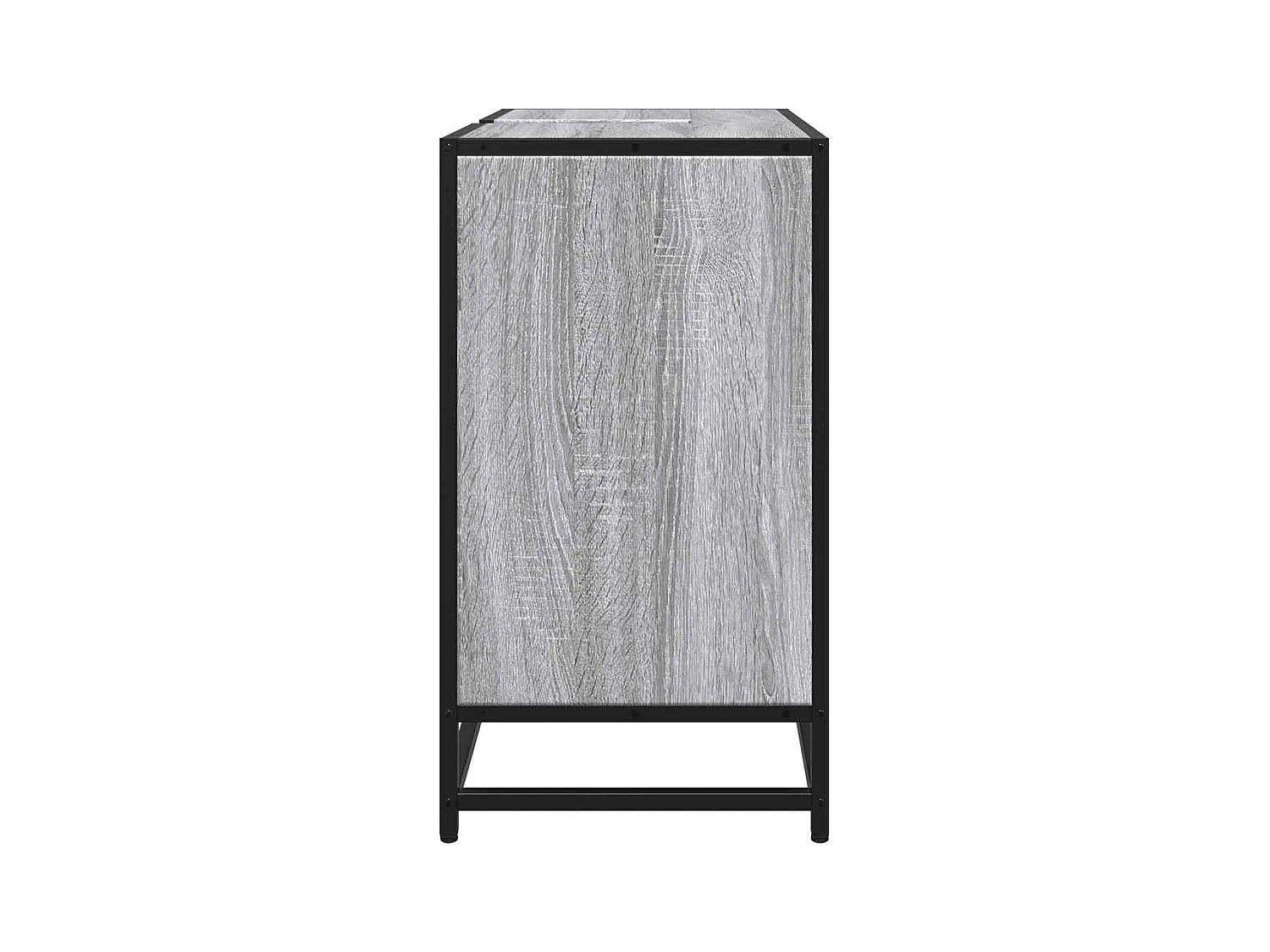Armoire de lavabo de salle de bain sonoma gris 65x33x60 cm