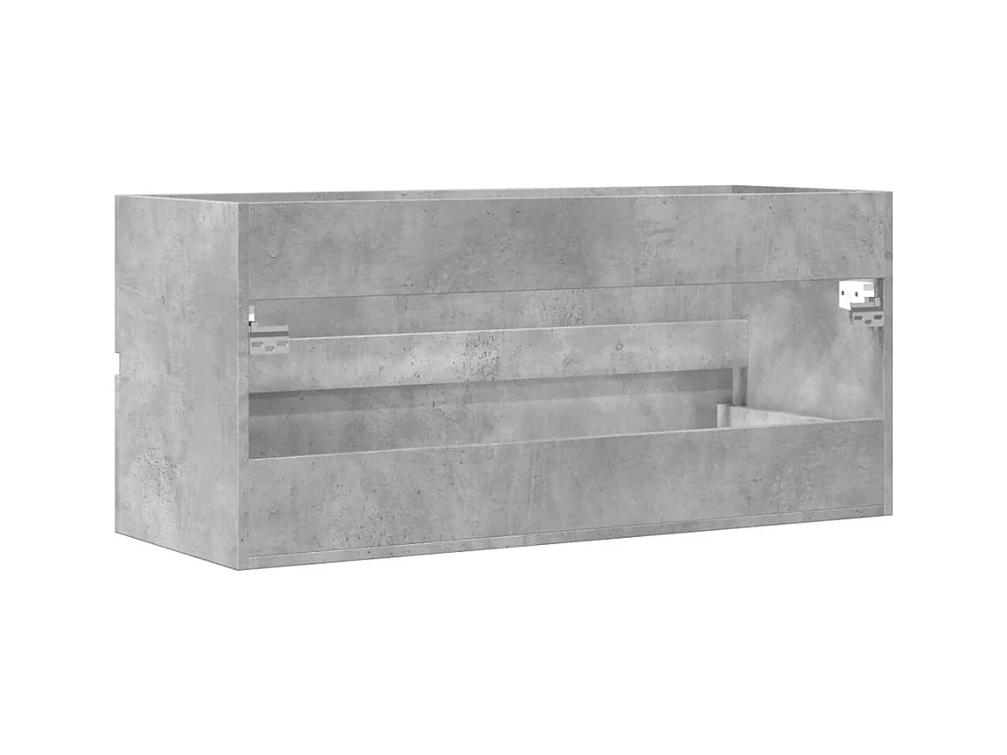 Mueble para lavabo de hormigón gris 100x38,5x45 cm aglomerado