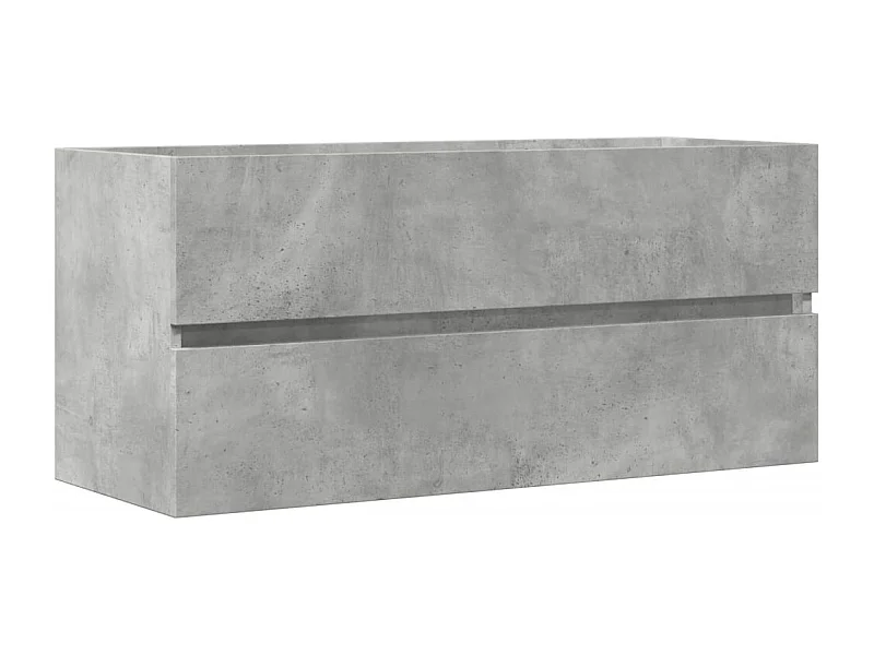 Mueble para lavabo de hormigón gris 100x38,5x45 cm aglomerado