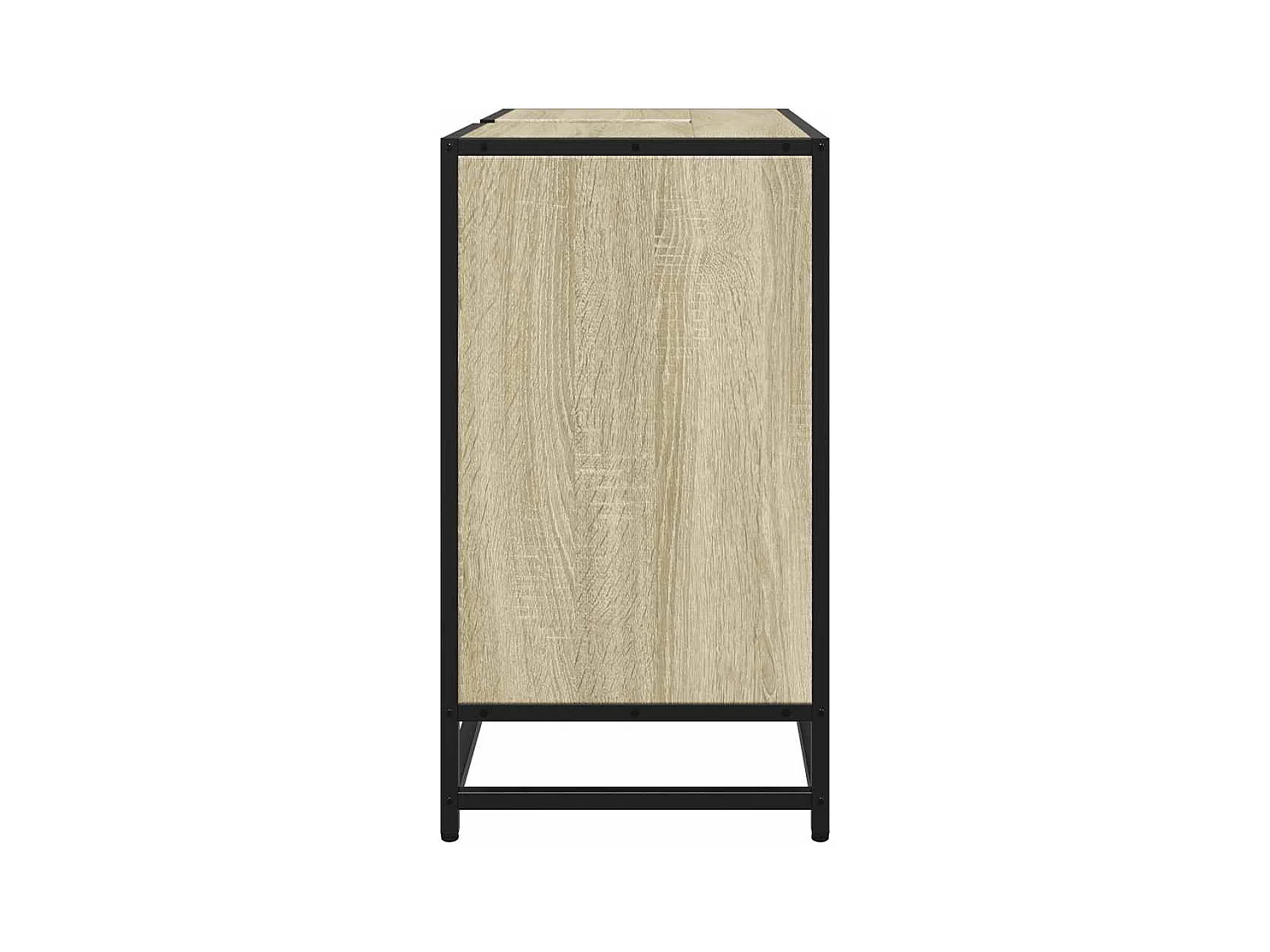 Armoire lavabo de salle de bain chêne sonoma bois d'ingénierie