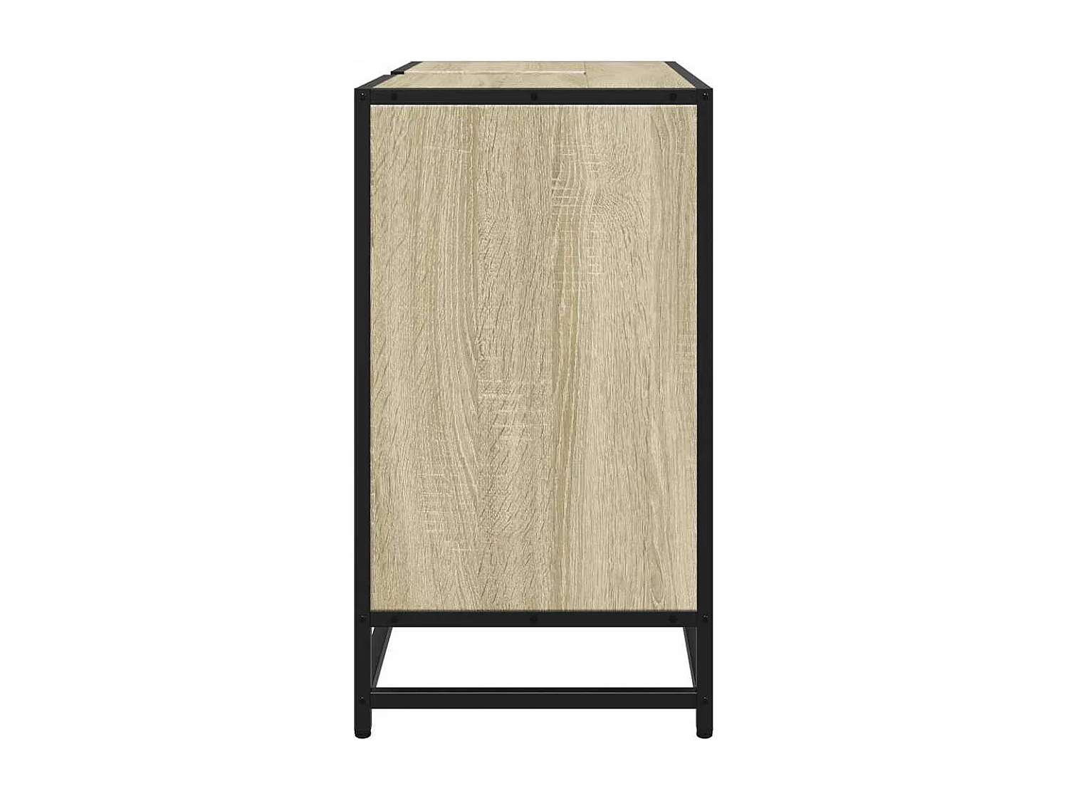 Armoire lavabo de salle de bain chêne sonoma bois d'ingénierie