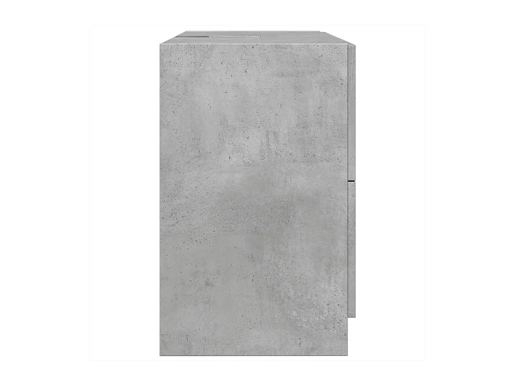 Mobile lavabo grigio cemento 78x37x59 cm in legno ingegnerizzato