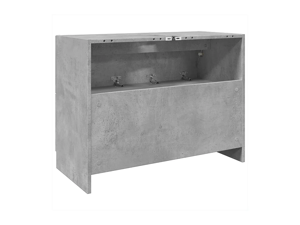 Mobile lavabo grigio cemento 78x37x59 cm in legno ingegnerizzato