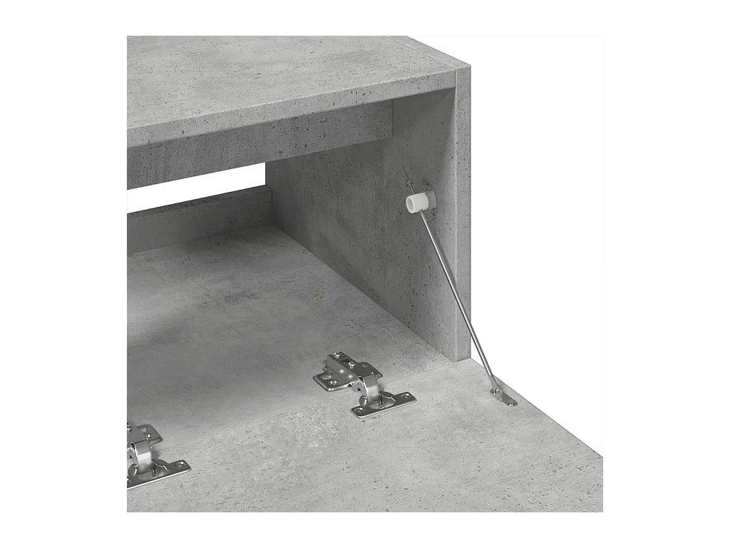 Mobile lavabo grigio cemento 78x37x59 cm in legno ingegnerizzato